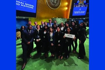 鶹Ʒ Model UN team at NY conference